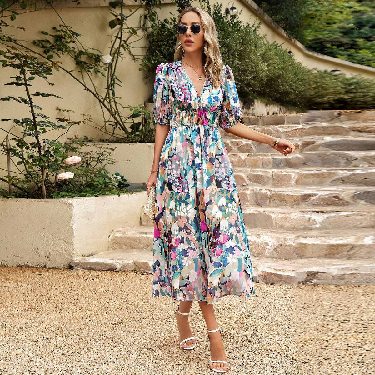 Jasmine - Bright Midi Dress