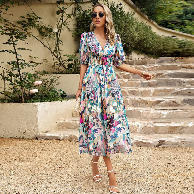 Jasmine - Bright Midi Dress